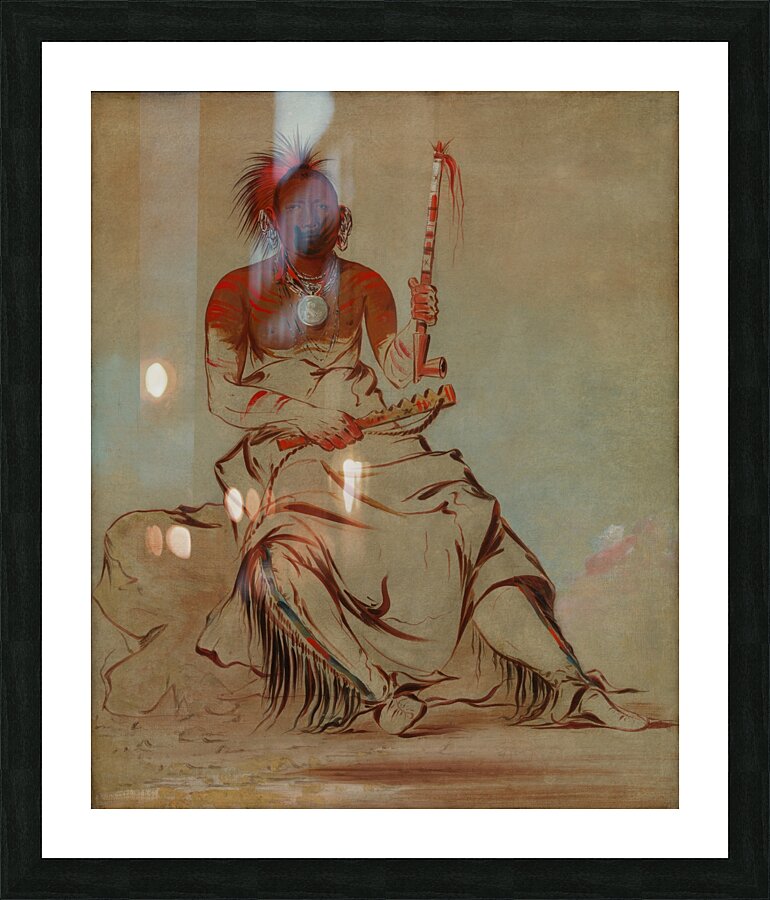 Te-Ah’-Ke-Ra-Lée-Re-Coo The Cheyenne a Republican Pawnee 1832 Picture Frame print