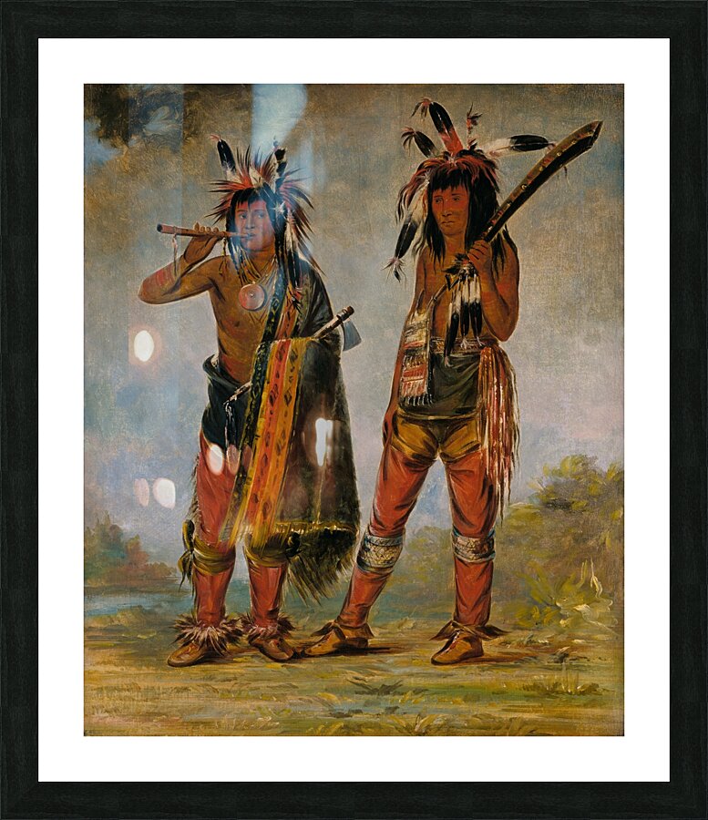 Two Young Men 1835 Picture Frame print