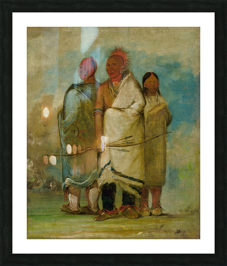 Three Fox Indians 1837-1839 Impression et Cadre photo