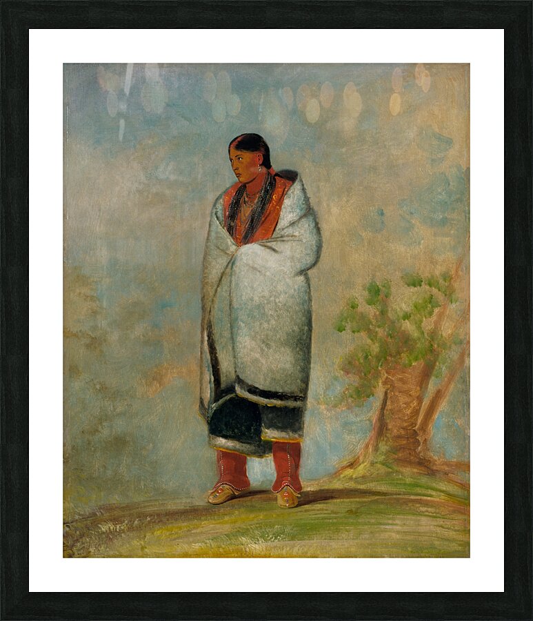 Wa-Quóth-E-Qua The Buck’s Wife Wife of The Whale 1835 Picture Frame print