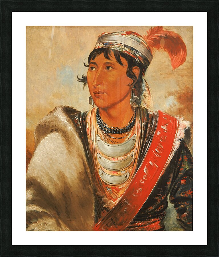 Láh-shee The Licker called ‘Creek Billy’ 1838 Picture Frame print