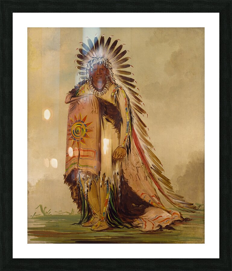 Wán-Ee-Ton Chief of The Tribe 1832 Picture Frame print