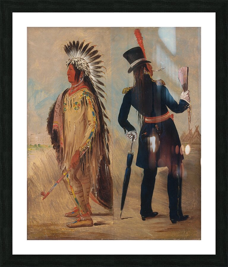 Wi-Jún-Jon Pigeon’s Egg Head The Light Going To And Returning From Washington 1837-1839 Picture Frame print