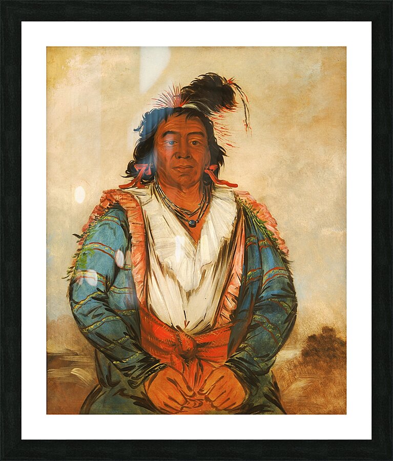 Hose-put-o-káw-gee a Brave 1834 Picture Frame print