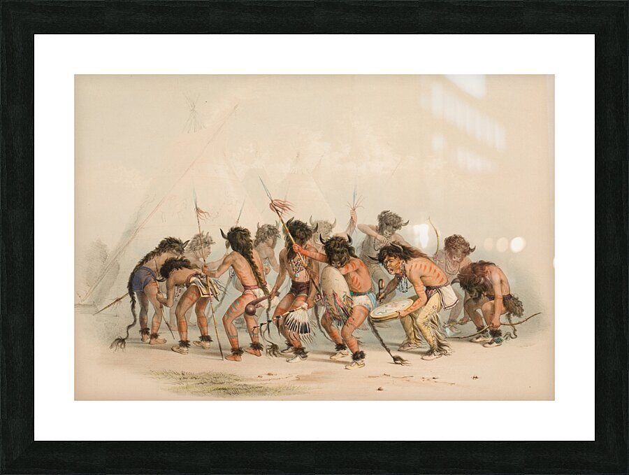 Buffalo Dance 1844 Picture Frame print