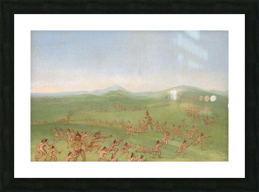 Sham Fight Mandan Boys 1832-1833 Picture Frame print