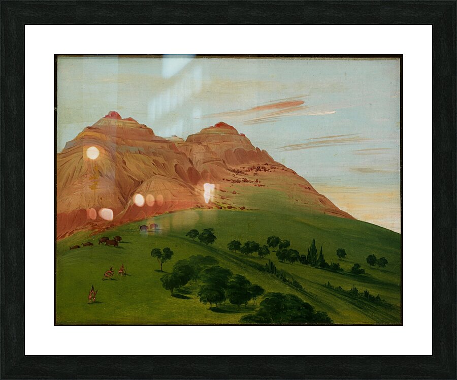 View In The Grand Detour 1900 Miles Above St. Louis 1832 Picture Frame print