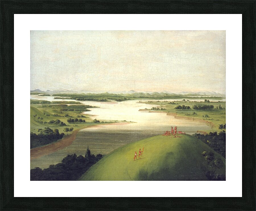 Mouth Of The Platte River 900 Miles Above St. Louis 1832 Picture Frame print