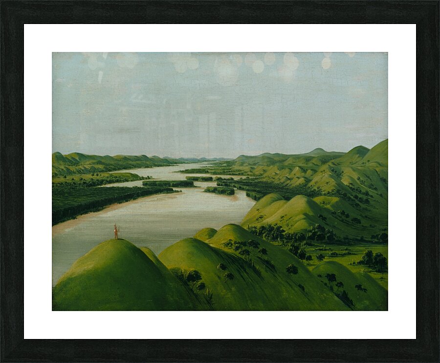 River Bluffs 1320 Miles Above St. Louis 1832 Picture Frame print