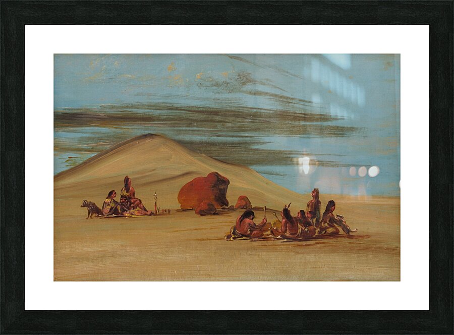 Sioux Worshiping At The Red Boulders 1837-1839 Picture Frame print