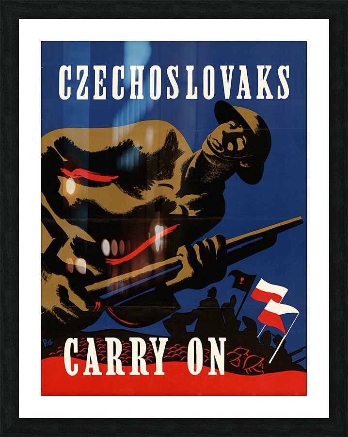 Czechoslovaks Carry On Picture Frame print