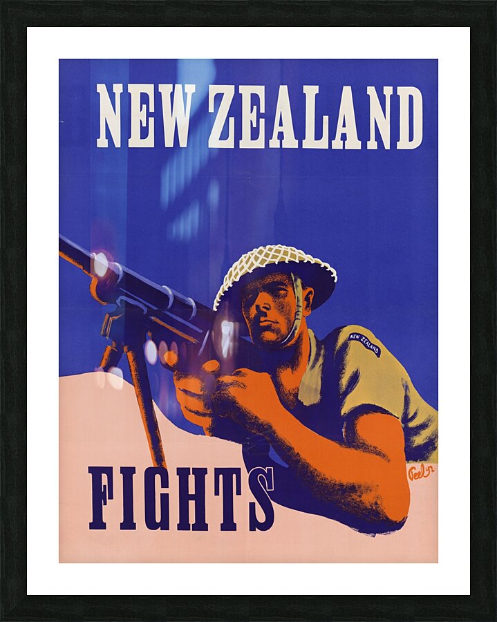 New Zealand Fights Picture Frame print
