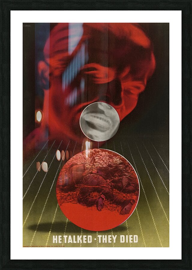 He Talked – They Died Picture Frame print