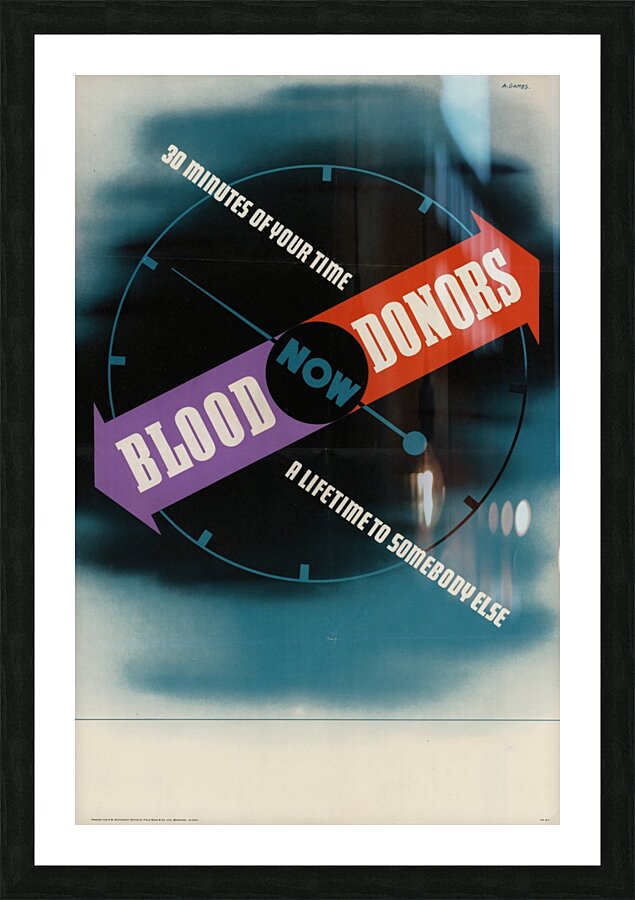 Blood Donors – 30 Minutes of Your Time Now a Lifetime to Somebody Else Picture Frame print