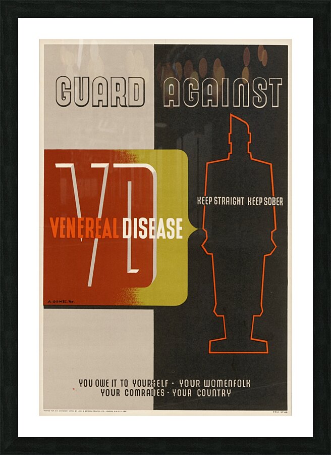 Guard Against Venereal Disease Picture Frame print