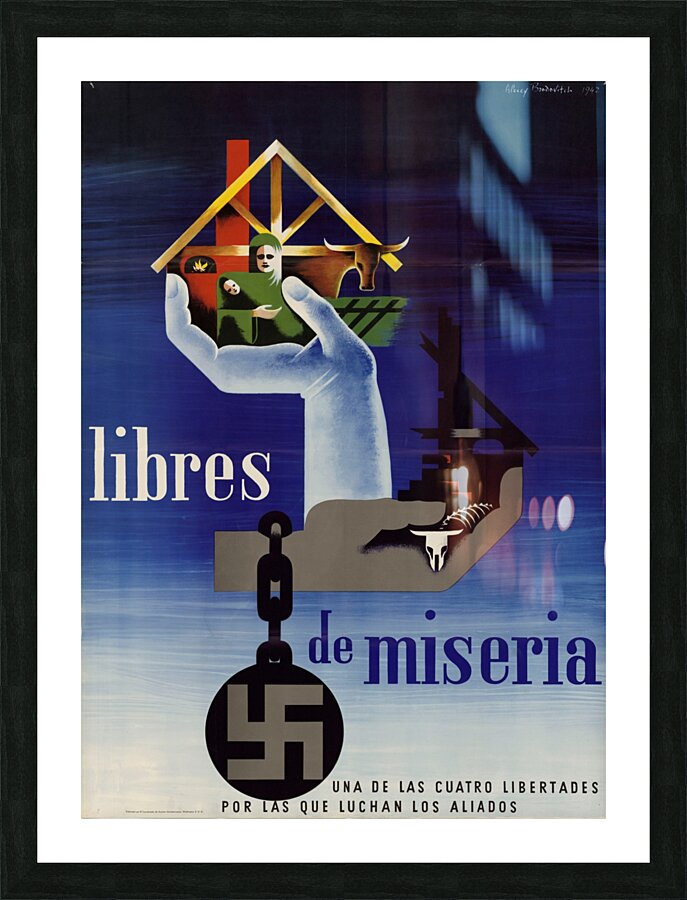 Libres de Miseria Picture Frame print