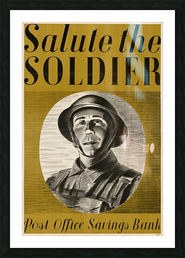 Salute the Soldier – Post Office Savings Bank Picture Frame print