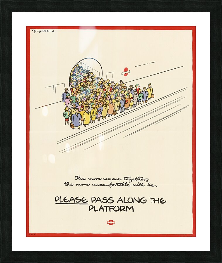 Please Pass Along the Platform Picture Frame print