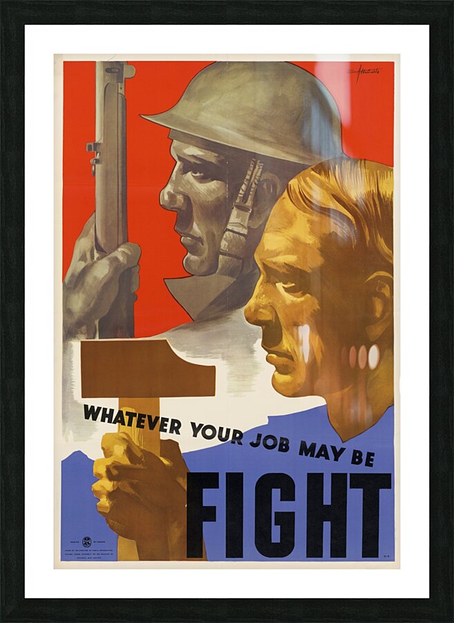 Whatever Your Job May Be Fight Picture Frame print