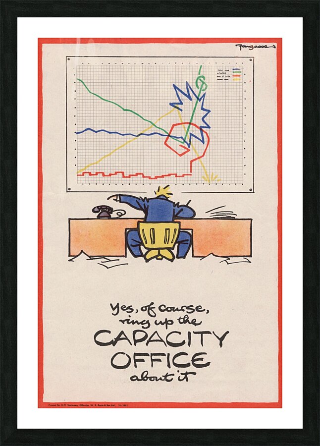 Yes Of Course Ring up the Capacity Office About it Picture Frame print