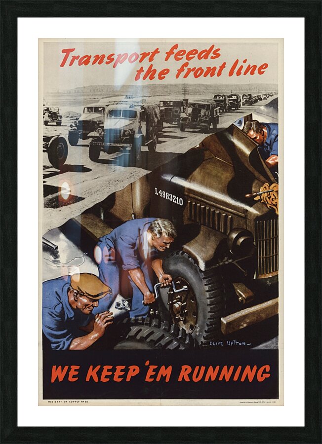 Transport Feeds the Front Line Picture Frame print