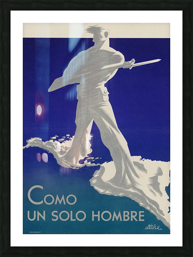 Como un Solo Hombre Picture Frame print