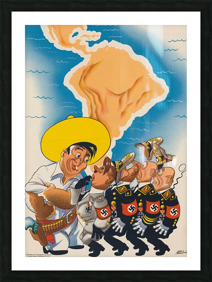 Portuguese War Poster 2 Picture Frame print