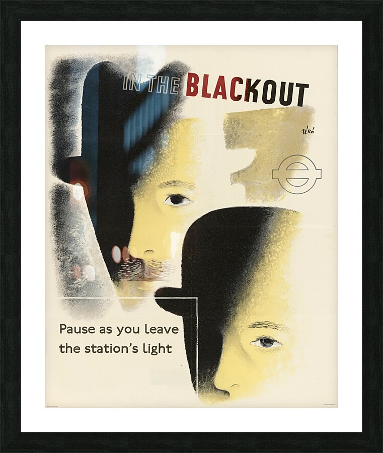 In the Blackout – Pause as You Leave the Station’s Light Picture Frame print