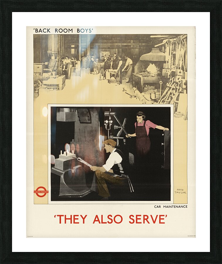 Back Room Boys’ They Also Serve – Car Maintenance Picture Frame print
