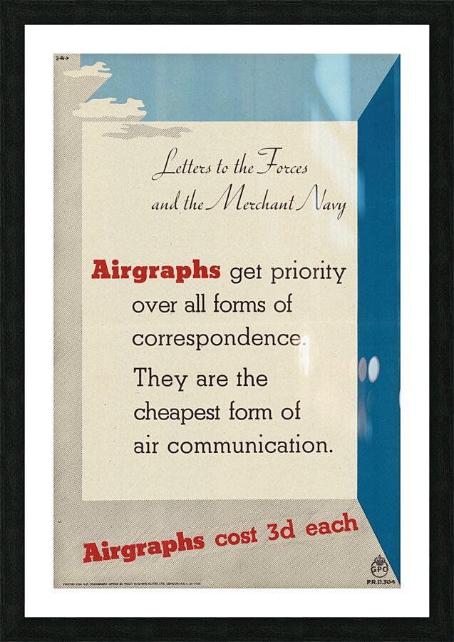 Letters to the Forces and the Merchant Navy Picture Frame print