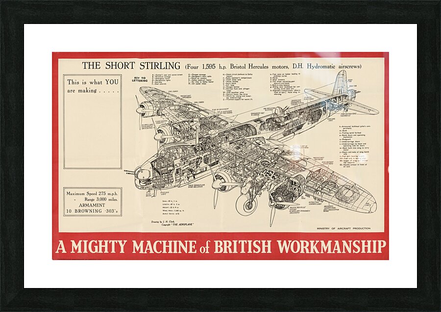 This is What You are Making…A Mighty Machine of British Workmanship – The Short Stirling Picture Frame print