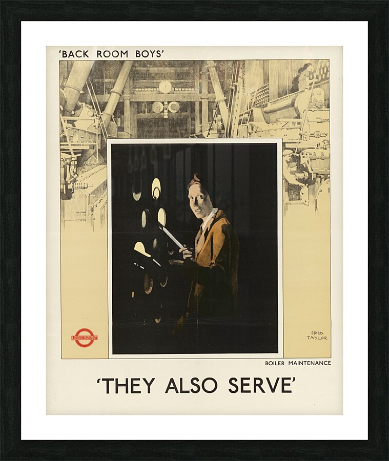 Back Room Boys’ They Also Serve – Boiler Maintenance Picture Frame print