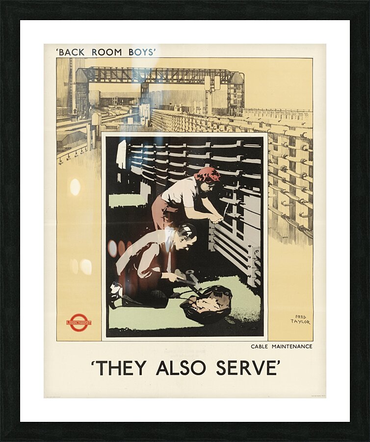 Back Room Boys’ They Also Serve – Cable Maintenance Picture Frame print