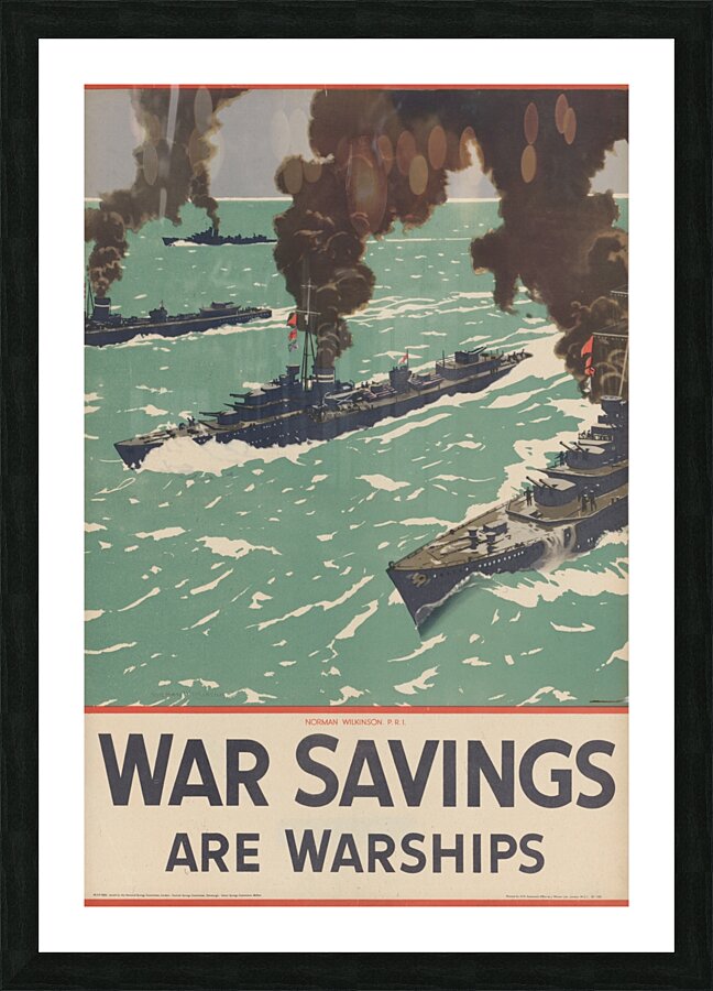 War Savings are Warships Picture Frame print