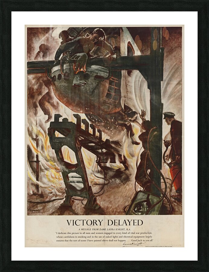 Victory Delayed Picture Frame print