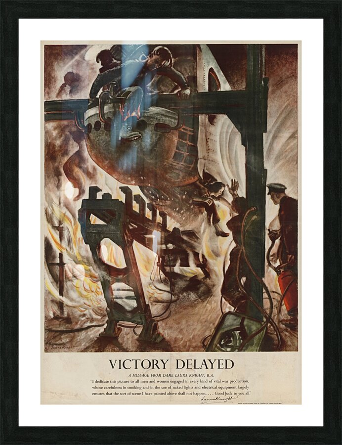 Victory Delayed Picture Frame print