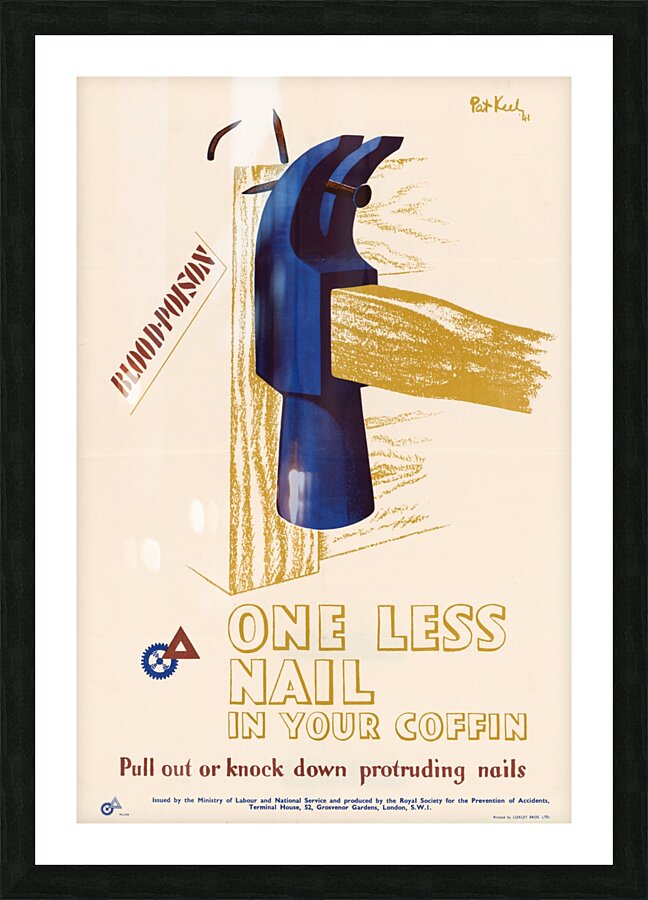 Blood Poison – One Less Nail in Your Coffin  Picture Frame print