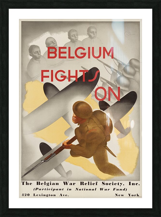 Belgium Sails for Victory Picture Frame print