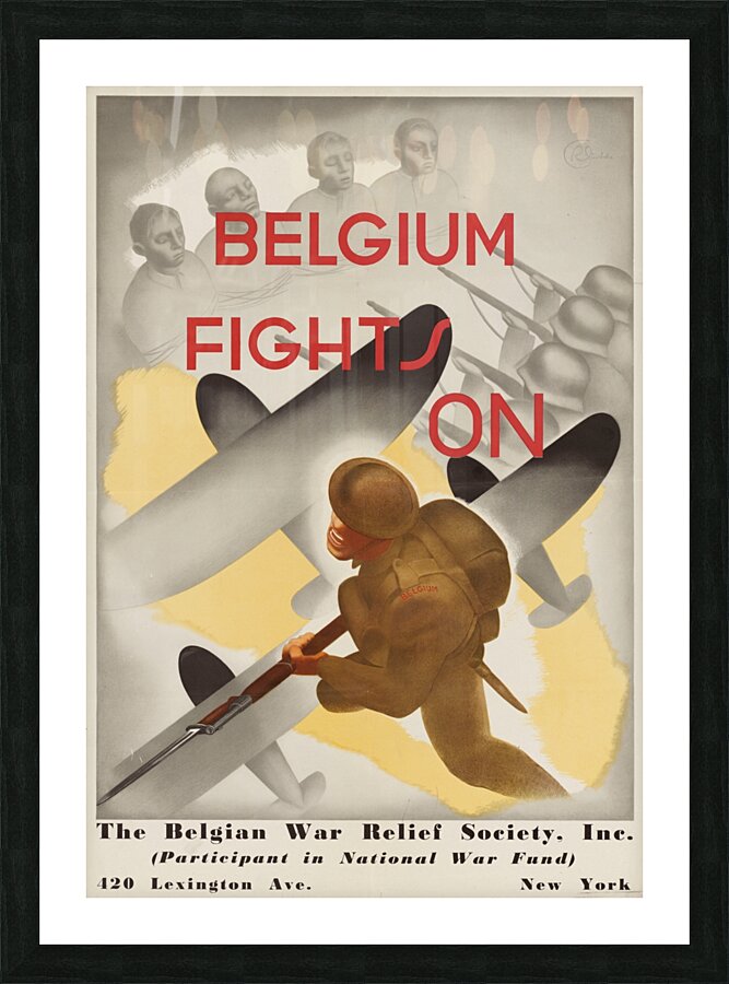 Belgium Sails for Victory Picture Frame print