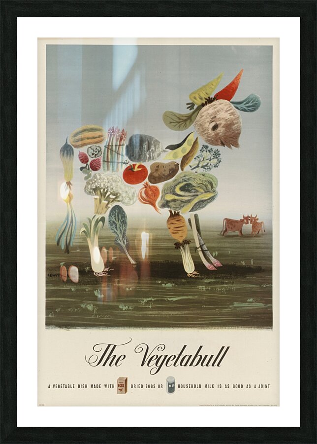 The Vegetabull Picture Frame print
