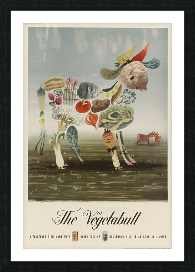 The Vegetabull Picture Frame print