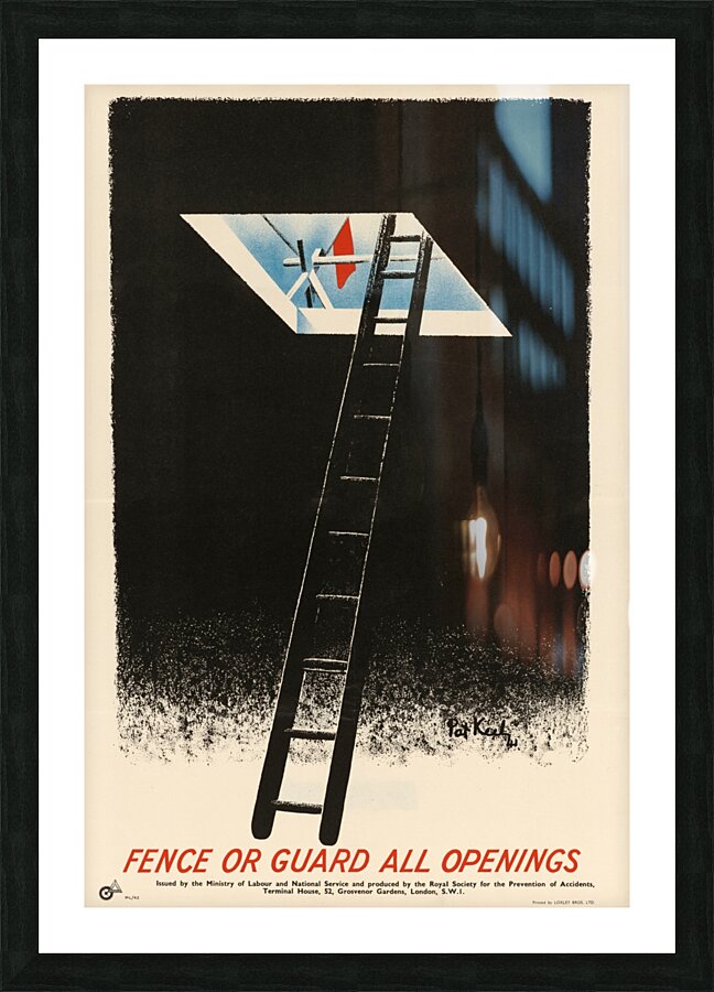 Fence or Guard All Openings Picture Frame print