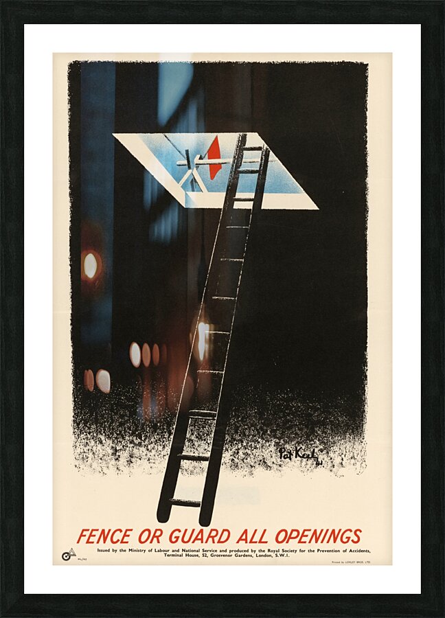 Fence or Guard All Openings Picture Frame print