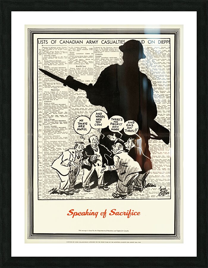 Speaking of Sacrifice Picture Frame print