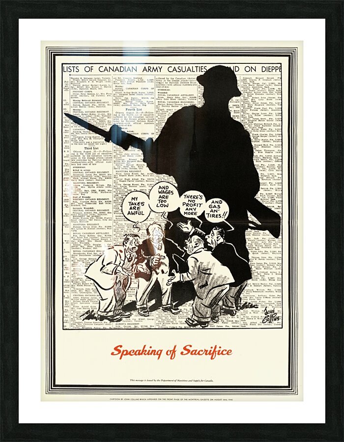 Speaking of Sacrifice Picture Frame print