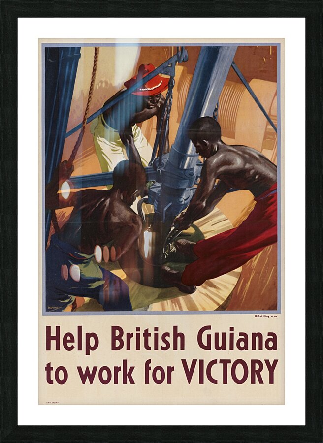 Help British Guiana to Work for Victory  Picture Frame print
