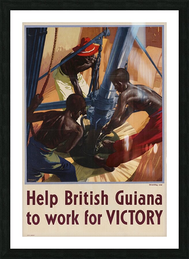 Help British Guiana to Work for Victory  Picture Frame print