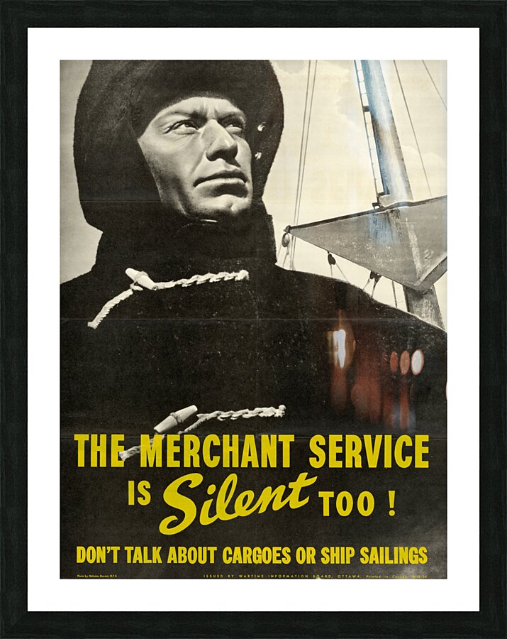 The Merchant Service is Silent Too! Picture Frame print