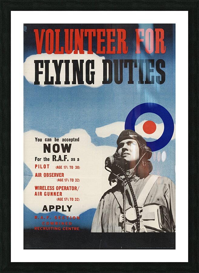 Volunteer for Flying Duties Picture Frame print
