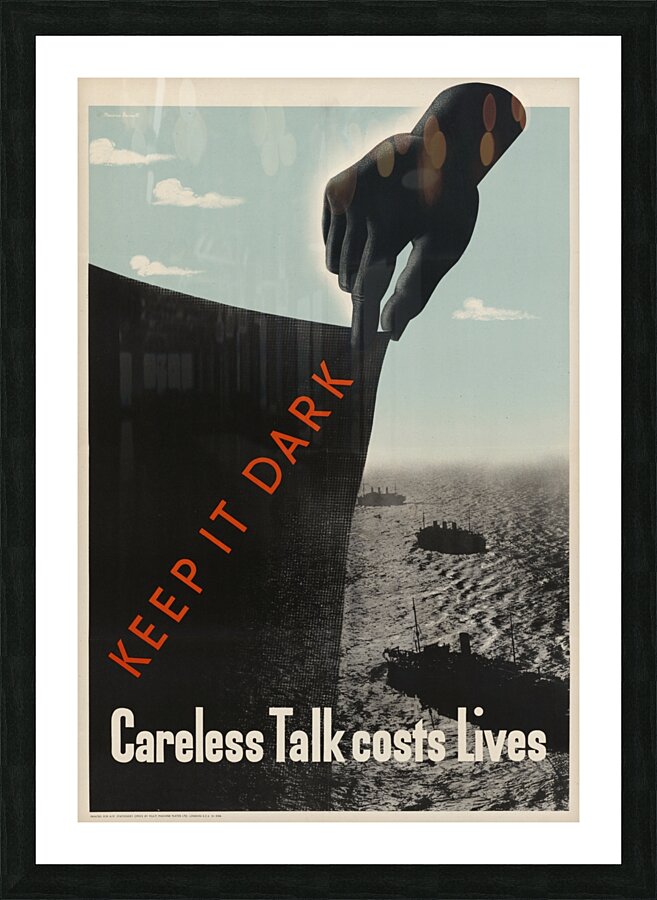 The Merchant Service is Silent Too! Picture Frame print